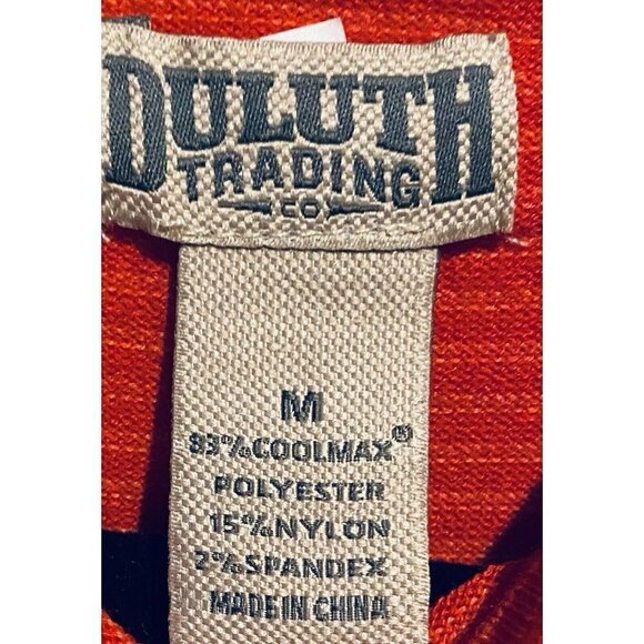 Duluth Trading Co Sweater Womens Medium Red Striped Sno Sweat Hooded Sweater - Picture 4 of 6